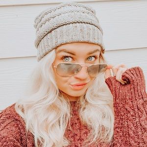 CC Beanie W/ Bun hole